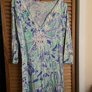 Lilly Pulitzer Marina Dress Nice Ink Small